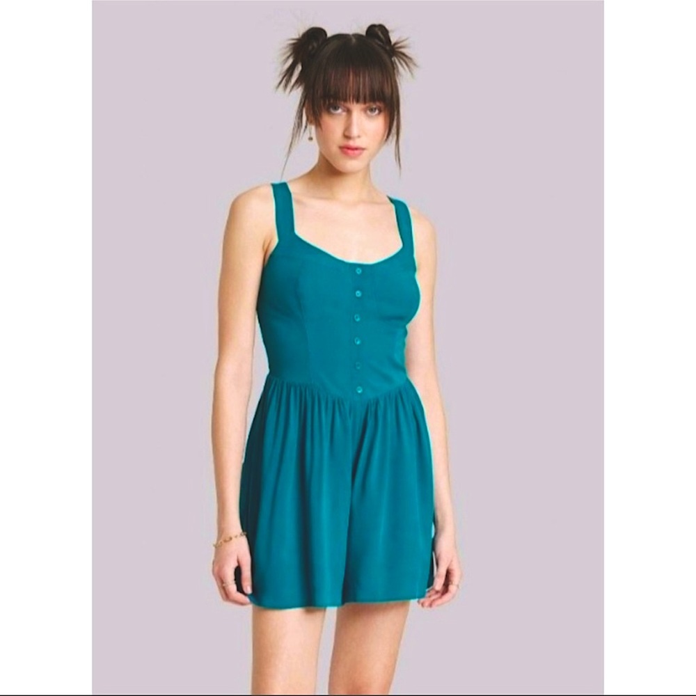 Dark Teal Romper Size S